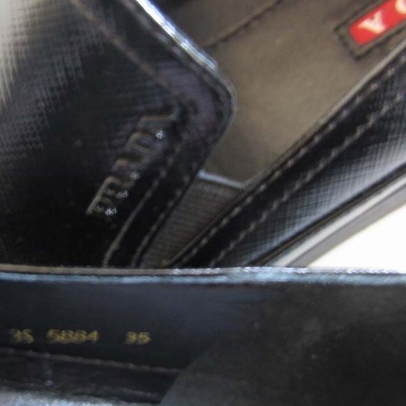 PRADA patent saffiano platform skate sneakers 35 / 5 US - Picture 8 of 8